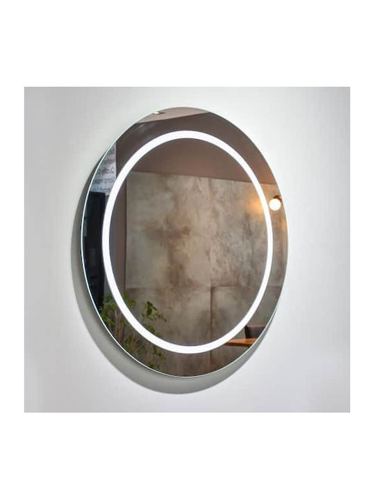 Tema Round Bathroom Mirror Led 60x60cm