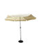 Umbrelă Rotundă Din Aluminiu Anami Bej / Negru Φ3xÎ2,45m