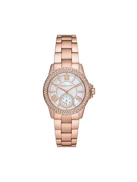 Michael Kors Watch with Pink Gold Metal Bracelet