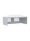 Outsunny Chioșc pliabil Grădină Alb x2.95m