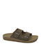 Women's Flat Sandals Anatomic in Brown Color