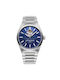Frederique Constant Herrenuhr 41mm Batterie mit Silber Metallarmband