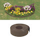 vidaXL Plastic Garden Border in Brown Color 15c...