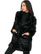 Women's Long Fur Black