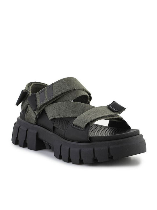 Palladium Women's Flat Sandals in Black Color