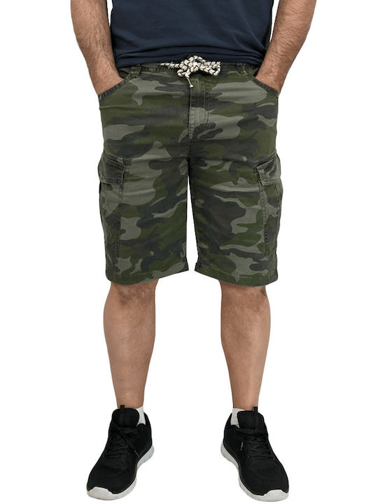 CARGO CAMO SHORTS KHAKI DARK 1888 BREAD & BUTTONS (1888-2-)