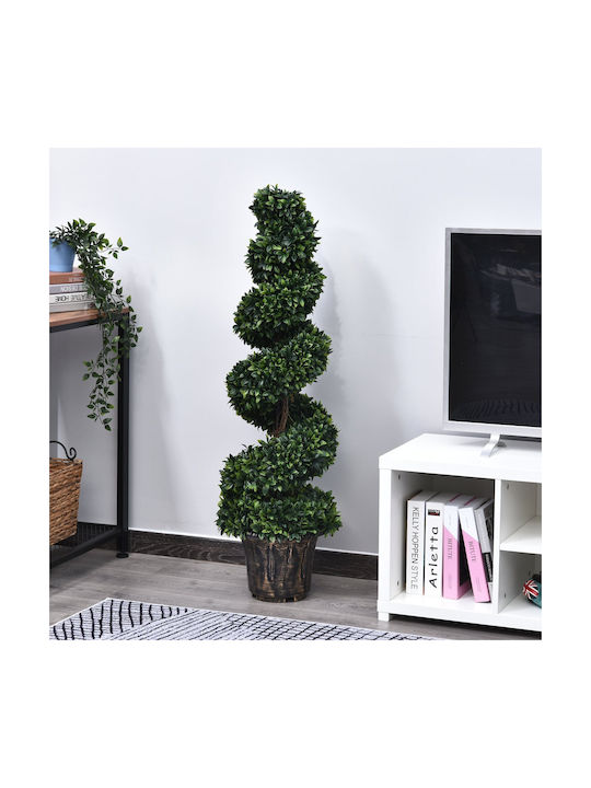 Изкуствено дърво за външно пространство Buxus (Обща кутия) Green 112см Outsunny