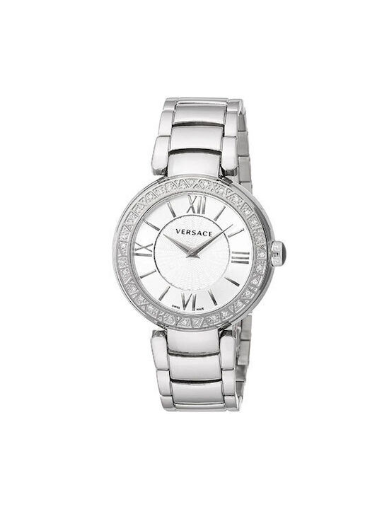 Versace Leda Uhr mit Silber Metallarmband