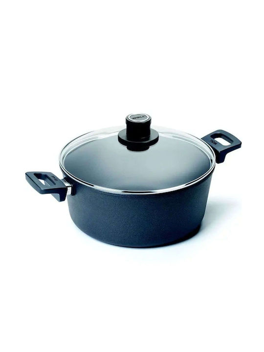 Woll Titanium Nowo Βαθιά Κατσαρόλα από Αλουμίνιο 6lt / 28cm