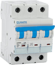 Elmark 3-Poles Automatic Circuit Breaker 32A 41309C