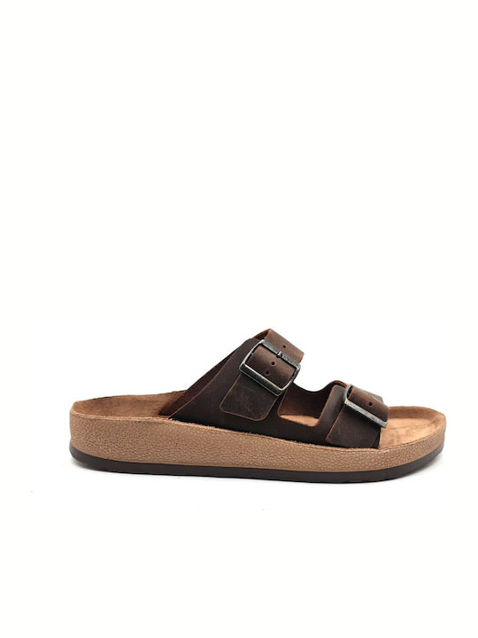 Fantasy Sandals Leonidas Leder Herrensandalen i...