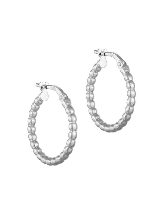 Silver earrings Silver 925 hoops KVK-26152W