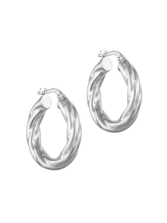 Silver earrings Silver 925 hoops KVK-15202W