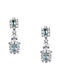 Silver pendant earrings 925 with cubic zirconia