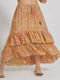 Ble Resort Collection Maxi Skirt in Orange color