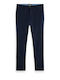 Mott Trousers Chino in Slim Fit Navy Blue