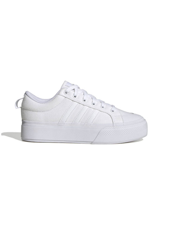 Adidas Bravada 2.0 Γυναικεία Flatforms Sneakers Λευκά