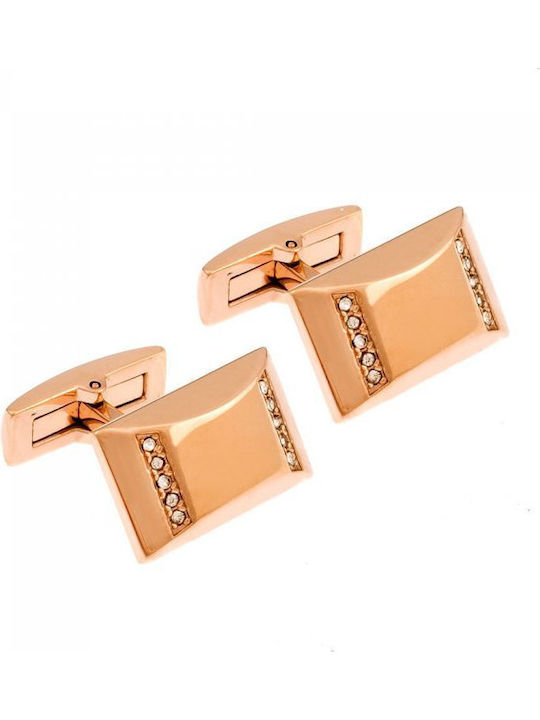 Senza Butoni din Otel în culoarea Rose Gold