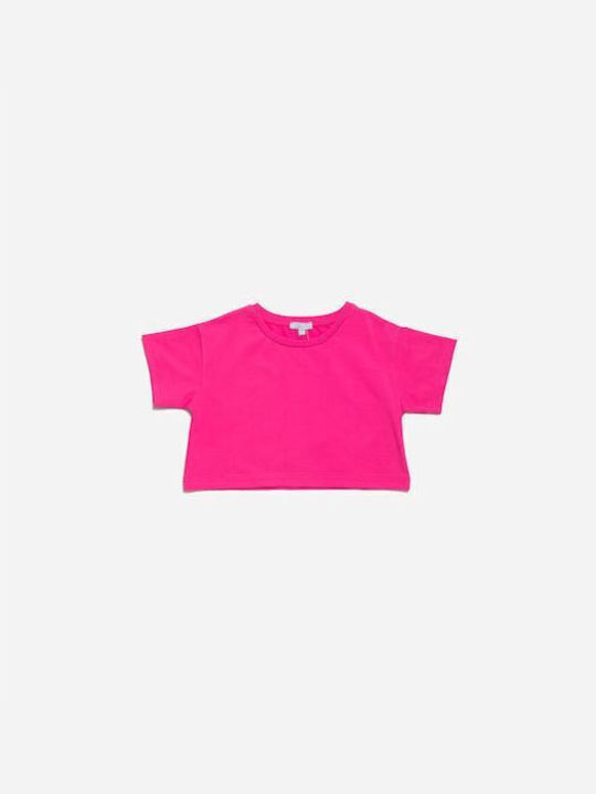 Fun Strike T-shirt CROP TOP fuchsia