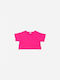 Fun Strike T-shirt CROP TOP fuchsia