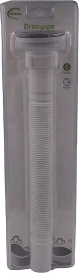 Plastic Siphon Sink Flexible White