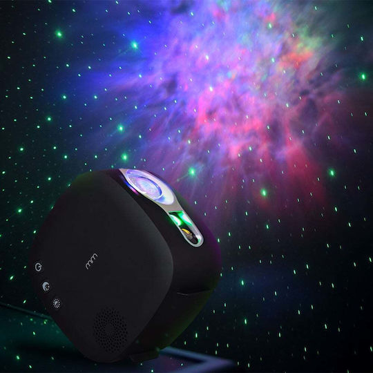 Mikamax Kids Projector Lamp with Star Projection Black 15x7.5x15εκ.