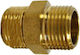 Waterfresh Мъжки Пневматичен монтаж От месинг 3/8" WF-NI-38