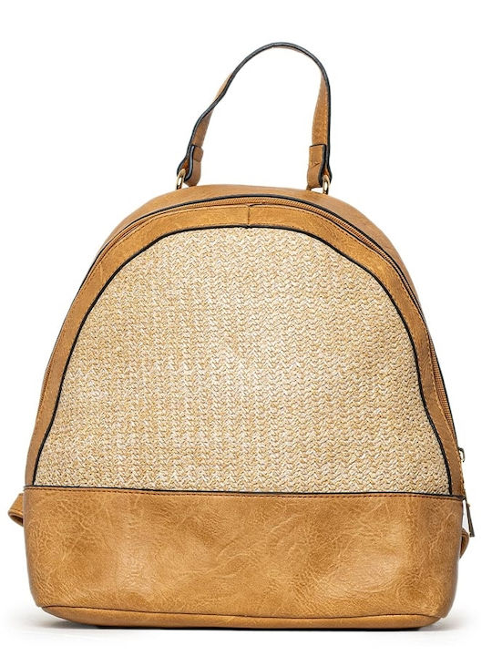 InShoes Damen Tasche Rucksack Tabac Braun