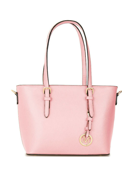 Silia D Γυναικεία Τσάντα Shopper Ώμου Ροζ