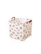 ecarla Children's Storage Basket made of Fabric Beige 31x31x31cm 1pcs