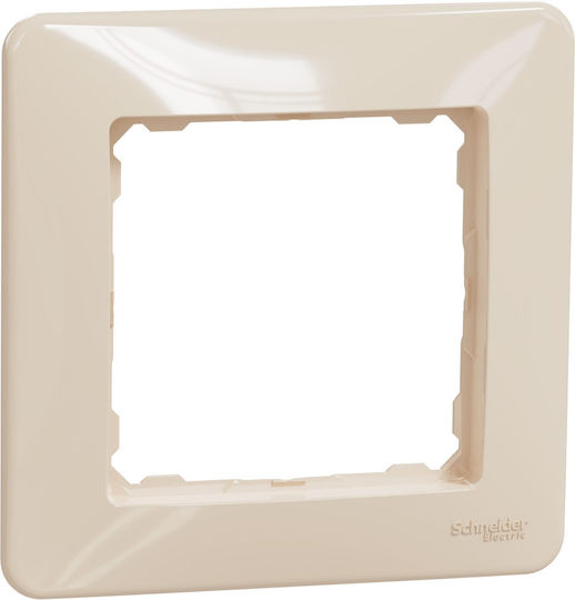 Schneider Electric Sedna Πλαίσιο Διακόπτη 1 Θέσης σε Μπεζ Χρώμα SDD312801