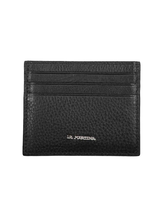 La Martina Men's Leather Wallet Black