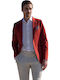 Summer Men’s Suit Jacket with Slim Fit Red