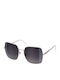 Just Cavalli Women's Sunglasses with Silver Metal Frame and Gray Lens