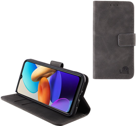 Lime Essential Magnet Book Δερματίνης Γκρι (Vivo Y22)