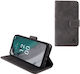 Lime Essential Magnet Book Δερματίνης Γκρι (Nokia C32)