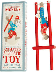 Rex London Baby-Spielzeug Sideshow Monkey Acrobatic aus Holz für 36++ Monate