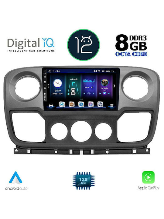 Digital IQ Car Audio System for Opel Movano Renault Master Nissan NV400 (Bluetooth/USB/WiFi/GPS/Apple-Carplay)