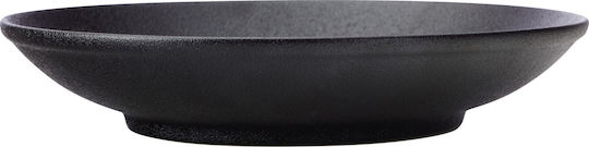 Maxwell & Williams Teller Suppe aus Porzellan Schwarz mit Durchmesser 25cm
