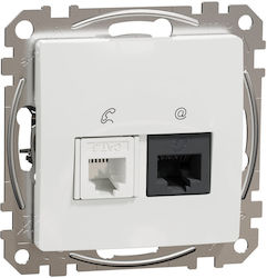 Schneider Electric Sedna Netzwerksteckdose / Telefon ohne Rahmen Schneider Electric Sedna Netzwerksteckdose / Telefon ohne Rahmen