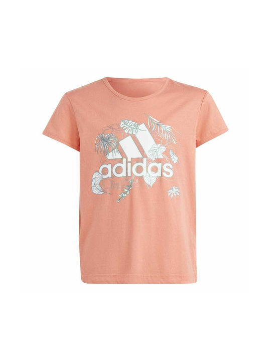 Adidas Παιδικό T-shirt Πορτοκαλί