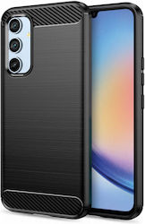 Techsuit Carbon Back Cover Silicon Negru (Galax...