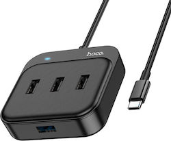 Hoco HB31 Hub 4 Θυρών USB 3.0 με σύνδεση USB-C