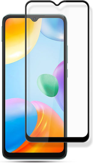 Mocolo 9H 2.5D Full Glue Full Face Tempered Glass Μαύρο (Redmi 10C)