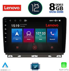 Lenovo Sistem Audio Auto pentru Renault Clio 2019+ (Bluetooth/USB/WiFi/GPS/Partitură) cu Ecran Tactil 9"