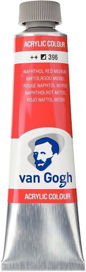 Royal Talens Van Gogh Acrylic Paint Set Naphthol Red Medium 396 40ml 1pcs