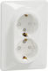Schneider Electric Sedna Design Διπλή Χωνευτή Π...