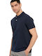 Short Sleeve Polo Shirt Navy Blue Men’s Blouses