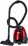 Geepas GVC2595 Ηλεκτρική Σκούπα 1400W με Σακούλα 1.5lt Κόκκινη
