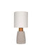 Pakketo Cement Table Lamp for Socket E27 with Gray Shade and Base